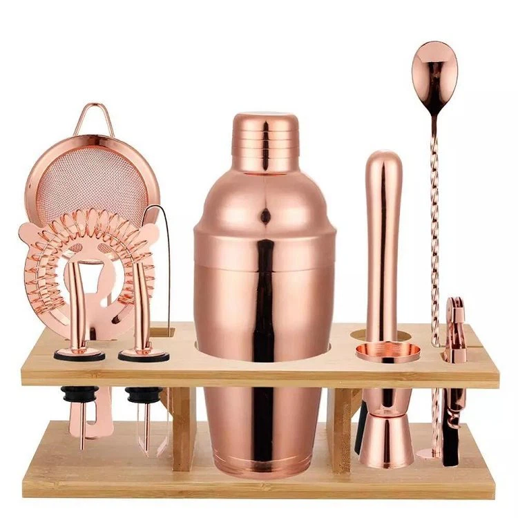 factory professional copper bar cocktail shaker set