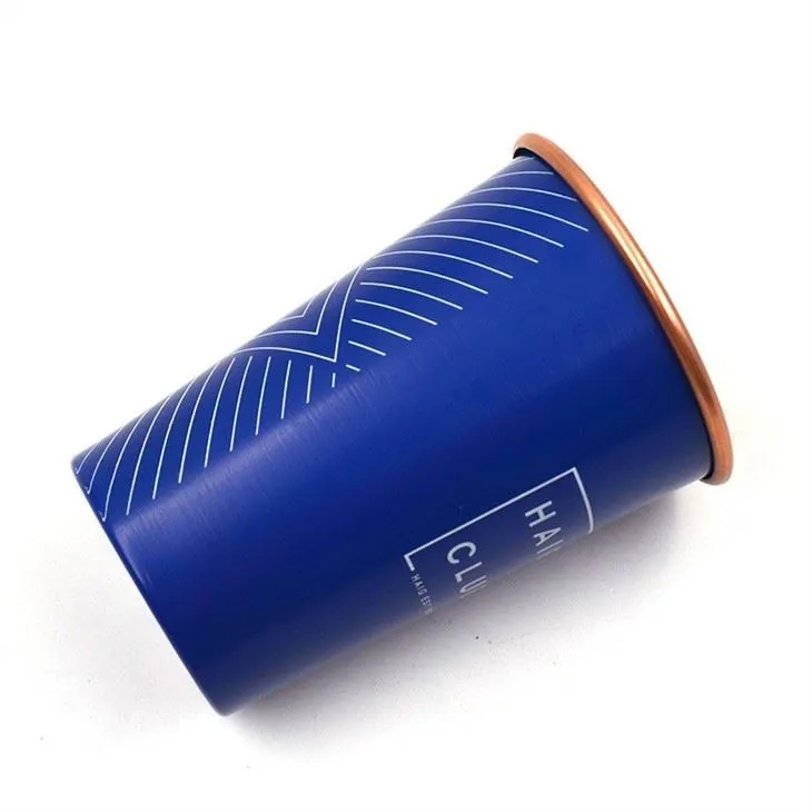 HAIG CLUB spray painted aluminum cup side