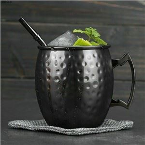 Matt Black Moscow Mule Mugs